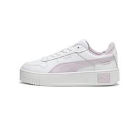 Puma Girls Carina Street Jr Sneakers, Puma White-Grape Mist, 3.5 UK