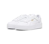 PUMA Carina Street Youth Sneakers, White/Gold, size 6