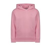 PUMA Girls' Core Logo Fleece Pullover Hoodie Hooded Sweatshirt, Pink, L