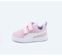 Puma Girls Courtflex V2 Canvas Sneakers with Ripstop Ultra Light Pink
