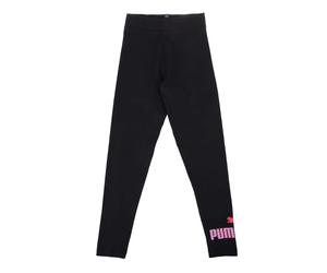 Puma Girls Essential Logo Leggings - Black - 3-4 Years - Black - 95% Cotton/5% Elastane