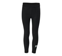 Puma Girls Essential Logo Leggings - Black - 7-8 Years - Black - 95% Cotton/5% Elastane