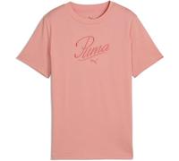 PUMA Girls Script G Tees, Pink Fruit, 128 EU