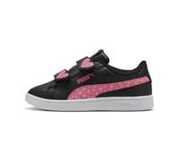 Puma Girls Smash Hook and Loop Shoes, Puma Black-magic Rose, 12 Little Kid