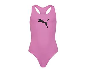 Puma Girls' Swimming Costume, Opera Mauve, 116