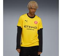 PUMA Girona FC 25/26 Away Jersey Men, Faster Yellow/Red, size Large