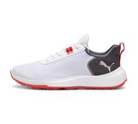 PUMA Fusion Crush Sport Golf Shoes Men, White/Dark Coal, size 8