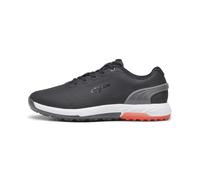 PUMA GOLF Men's Alphacat Nitro Sneaker, Puma Black-Quiet Shade-red Blast, 8 UK