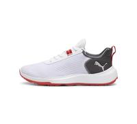 PUMA GOLF Men's Fusion Crush Sport Golf Shoes, Puma White-Dark Coal, 9.5 UK