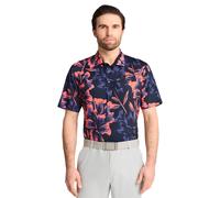 Puma Golf Mens Mattr Broken Flower Moisture Wicking Golf Polo Shirt