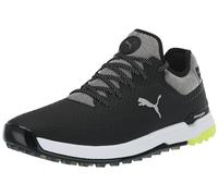 PUMA GOLF Men's Proadapt Alphacat Golf Shoes, Black/Silver, 9.5 UK