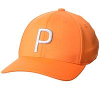 PUMA Golf Unisex Kid's Youth P Cap, Rickie Orange-Cool Mid Gray, One Size