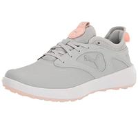 PUMA GOLF Women's Ignite Malibu Golf Shoe, High Rise/Puma Silver/Rose Dust, 6 UK