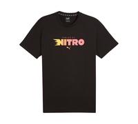 Puma Graphic Nitro Short Sleeve T-Shirt Black Orange, Size S