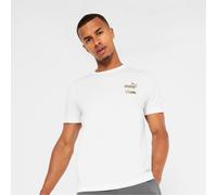 Puma Graphic T Shirt Mens L White Back
