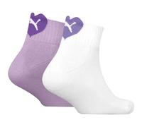 Puma Heart Logo Quarter Socks 2 Pairs