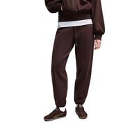 Women's Ribbed Drawstring Joggers Puma Marron XS