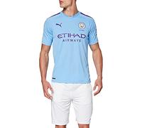 PUMA Herren MCFC Home Shirt Replica De Bruyne Print Trikot, Team Light Blue/Tillandsia Purple, XL