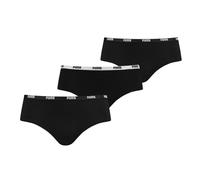 PUMA Hipster Panties Women's Underwear 3 Pack, Black, size Medium