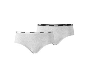 PUMA Hipsters Briefs Ladies Low Rise Everyday Cotton Stretch Knickers (2 PACK)