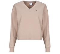 Puma Hoodies ESS ELEVATED Comfort V-Neck Crew DK in Beige US M