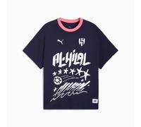 PUMA Hoops x Al-Hilal Sfc Basketball T-Shirt Men, Dark Blue, size XS