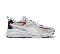 Puma Hypnotic LS 39529530 Men's Grey Trainers, Feather Gray PUMA White Dark Crimson New Navy, 8.5 UK
