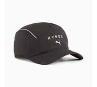 Puma HYROX Baseball Cap Hat 5 Panel Short Visor Adjustable OSFA One Size Black