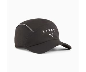 Puma HYROX Baseball Cap Hat 5 Panel Short Visor Adjustable OSFA One Size Black