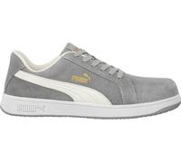 PUMA Safety Iconic Low S1PL ESD FO HRO SR Unisex Safety Shoes Non-Slip Metal-Free Fibreglass Cap, gray, 9.5 UK