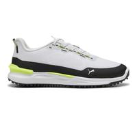 PUMA 2025 IGNITE ELEVATE X SPIKELESS GOLF SHOES - WHITE / BLACK / YELLOW - 7 UK