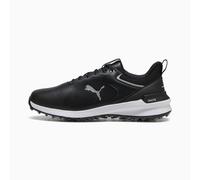 PUMA Ignite Innovate Leather Golf Shoes Men, Black/Silver, size 12