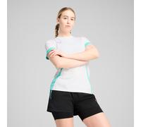 PUMA Individual Padel Jersey Women, White/Purple Glimmer/Aquatic, size Medium