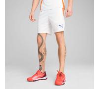 PUMA Individual Padel Training Shorts Men, White/Vivid Blue/Heat Fire, size Medium