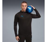 PUMA Individualcup Football Quarter-Zip Top Shirt Men, Black/White/Ultra Blue, size Large