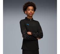 PUMA Individualcup Football Quarter-Zip Top Shirt Youth, Black/White/Ultra Blue, size 7-8 Youth