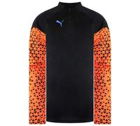 Puma Individualcup Long Sleeve Mens Black/Orange Football Top 658291_50