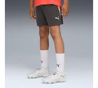 PUMA Individualfinal Training Shorts Youth, Shadow Grey/White/Glowing Red, size 11-12 Youth