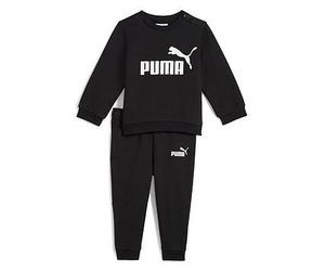 Puma Infant Boys Minicats Essentials Crew Neck and Jogger Set, Black, Size 2-4 Months Black
