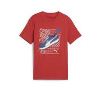 PUMA Jungen Graphics Tee IV B T-Shirts, Red Fire, 140