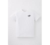 Puma Junior Boys Small Logo T-Shirt - Puma White, Puma White, Size 13-14 Years Puma White
