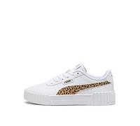 Puma Junior Girls Carina 30 Animal, White, Size 4 Older White