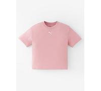 Puma Junior Girls Ess Boxy Tee G, Pink, Size 15-16 Years Pink