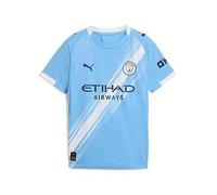 PUMA Manchester City FC Kids' Home Jersey 25/26, Blue (Team Light Blue x White), 128