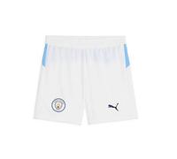 PUMA Manchester City FC Kids' Shorts 25/26, White (White x Team Light Blue), 116