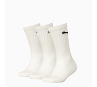 PUMA Junior Sport Socks Women (3-Pack), White, size 12-1.5