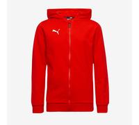 Puma Junior teamGOAL 25 Casuals Hooded Jacket Puma Red Puma White