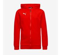 Puma Junior teamGOAL 25 Casuals Hooded Jacket Puma Red Puma White