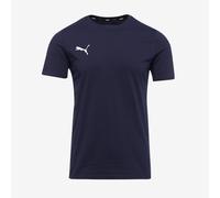 PUMA Unisex Teamgoal Casuals Jr Tee, Puma Navy-puma White, 128 EU