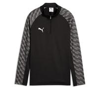 PUMA teamLIGA26 Training 1/4 Zip Top Jr Sweat Jackets, 128, Black White-Flat Dark Gray